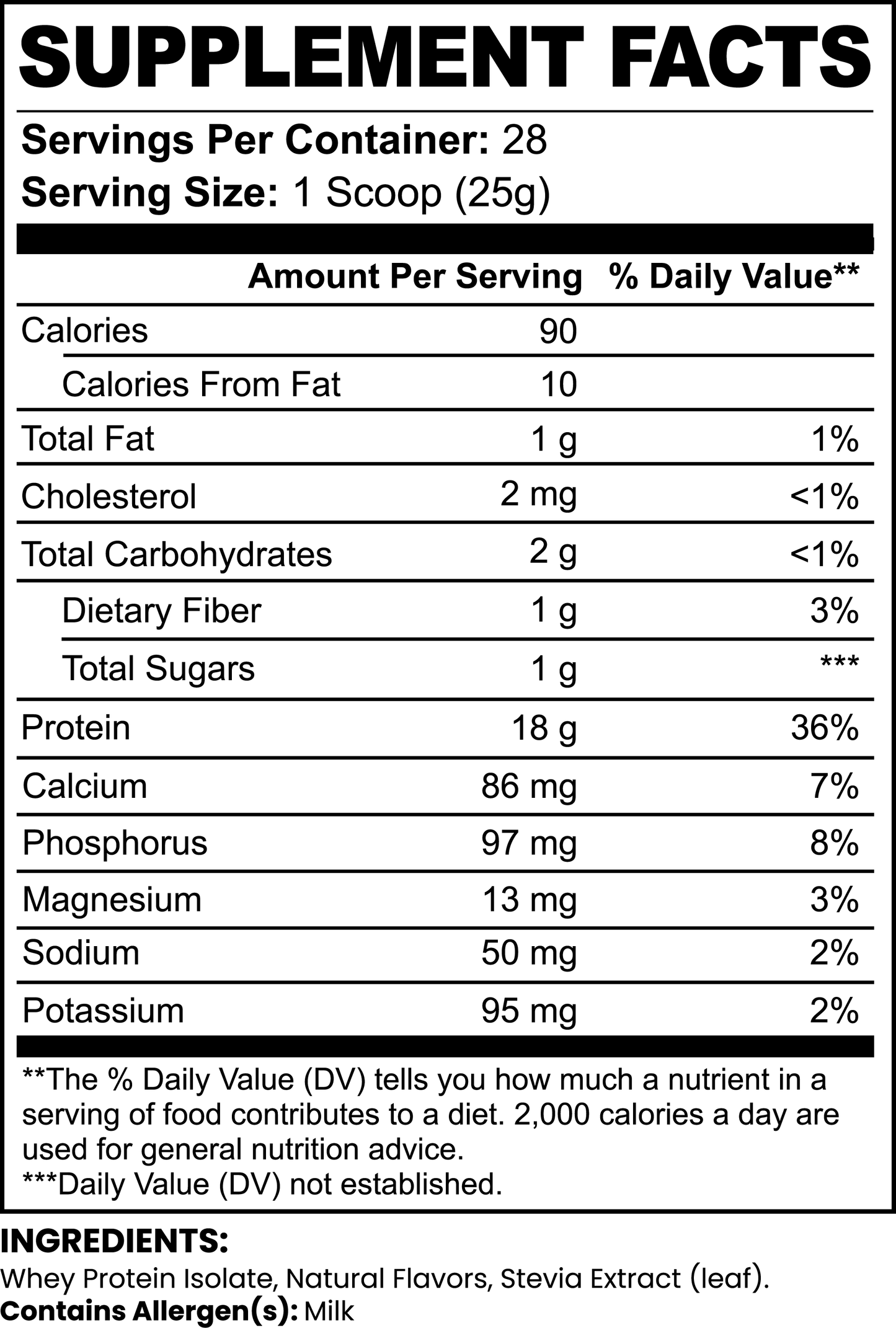 Whey Protein Isolate (Chocolate)