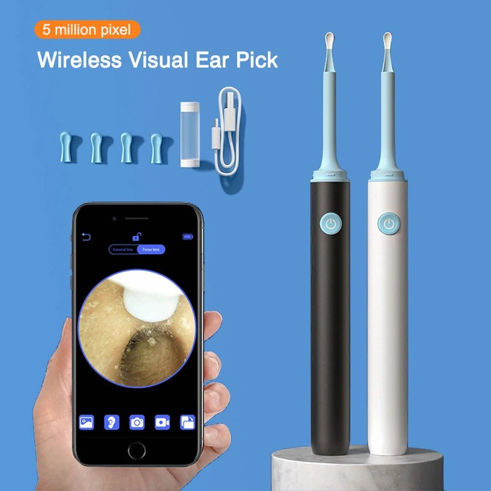 3.9mm Wireless WiFi Ear Pick Otoscope Camera Borescope Luminous Ear Wax Cleaning Teeth Oral Inspection Health Care - Alpha Omega Vitality