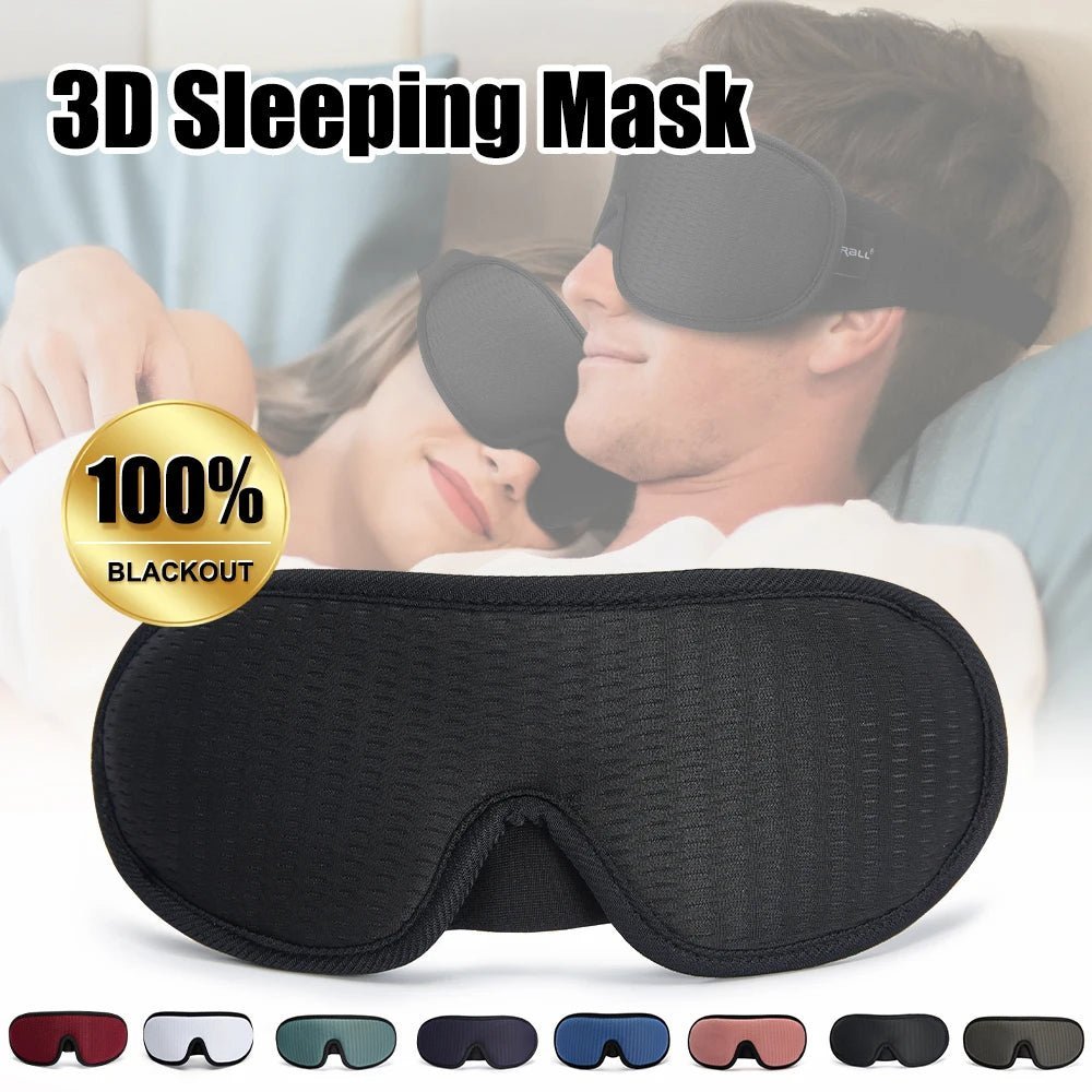 3D Sleeping Mask Block Out Light Soft Padded - Alpha Omega Vitality