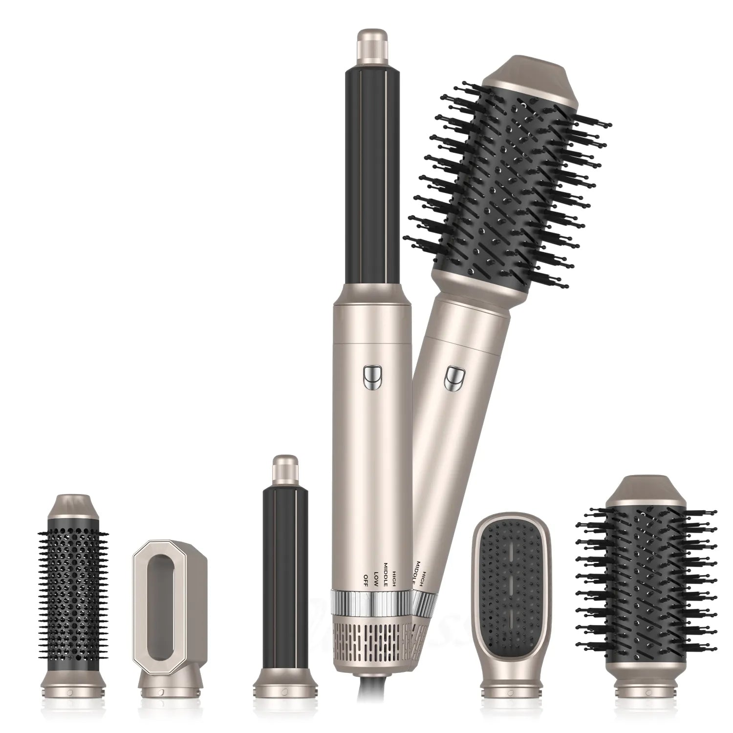 6 In 1 Hair Dryer Brush and Volumizer with Detachable Negative Ion - Alpha Omega Vitality