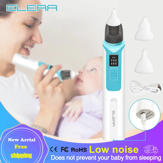 New Rechargeable Baby Nose Cleaner Silicone Adjustable Suction Electric Child Nasal Aspirator Health Safety Convenient Low Noise