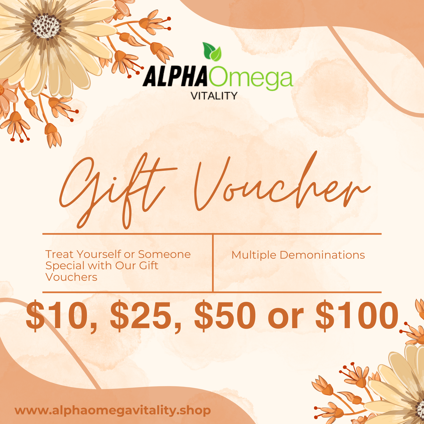 Alpha Omega Vitality - Gift Certificate - Alpha Omega Vitality